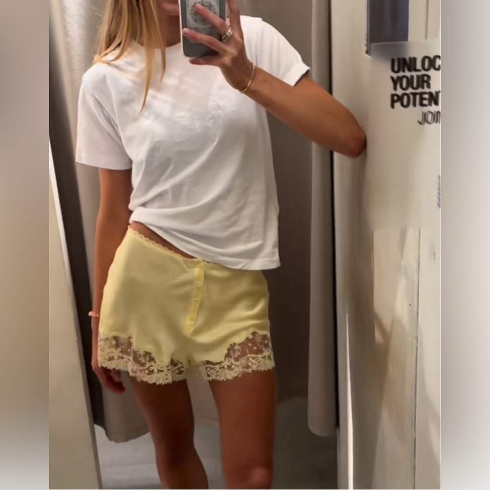 ZARA X KATE MOSS 100% silk shorts BMWT